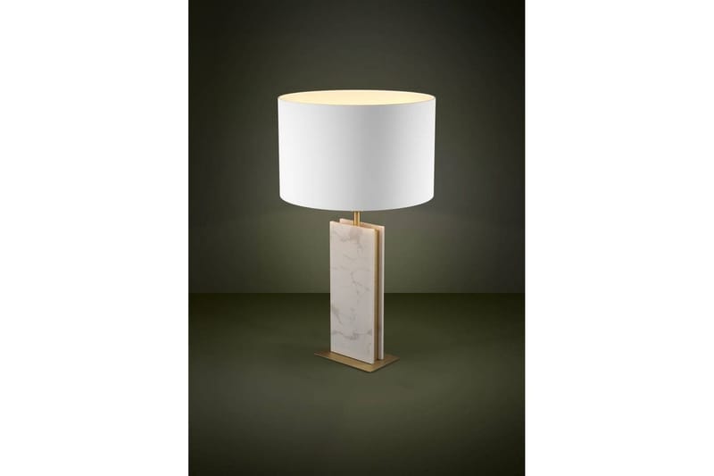 Bordlampe Eglo Belesar Messing/Hvit - Messing/Hvit - Belysning - Innendørsbelysning & Lamper - Soveromslampe - Sengelamper - Nattbordslampe stående