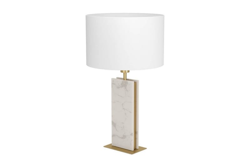 Bordlampe Eglo Belesar Messing/Hvit - Messing/Hvit - Belysning - Innendørsbelysning & Lamper - Soveromslampe - Sengelamper - Nattbordslampe stående