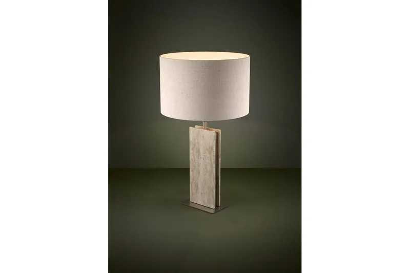 Bordlampe Eglo Belesar Nikkel/Natur - Nikkel/Natur - Belysning - Innendørsbelysning & Lamper - Soveromslampe - Sengelamper - Nattbordslampe stående