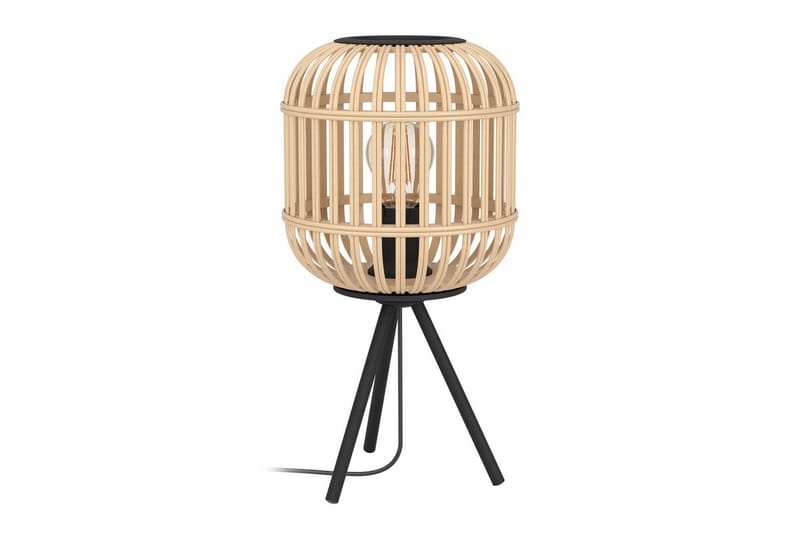 Bordlampe Eglo Bordesley, Svart/Brun