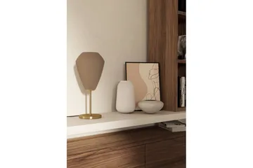 Bordlampe Eglo Caprarola - Messing/Beige - Belysning - Innendørsbelysning & Lamper - Soveromslampe - Sengelamper - Nattbordslampe stående