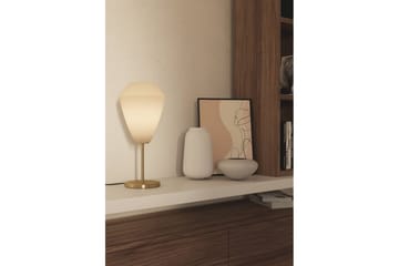 Bordlampe Eglo Caprarola - Messing/Beige - Belysning - Innendørsbelysning & Lamper - Soveromslampe - Sengelamper - Nattbordslampe stående