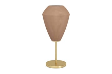 Bordlampe Eglo Caprarola - Messing/Beige - Belysning - Innendørsbelysning & Lamper - Soveromslampe - Sengelamper - Nattbordslampe stående
