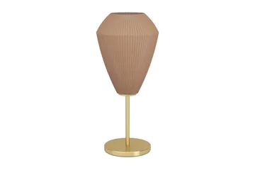 Bordlampe Eglo Caprarola - Messing/Beige - Belysning - Innendørsbelysning & Lamper - Soveromslampe - Sengelamper - Nattbordslampe stående