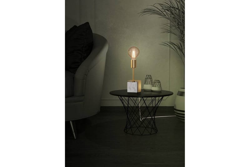 Bordlampe Eglo Carmita Hvit/Grå - Hvit/Grå - Belysning - Innendørsbelysning & Lamper - Soveromslampe - Sengelamper - Nattbordslampe stående