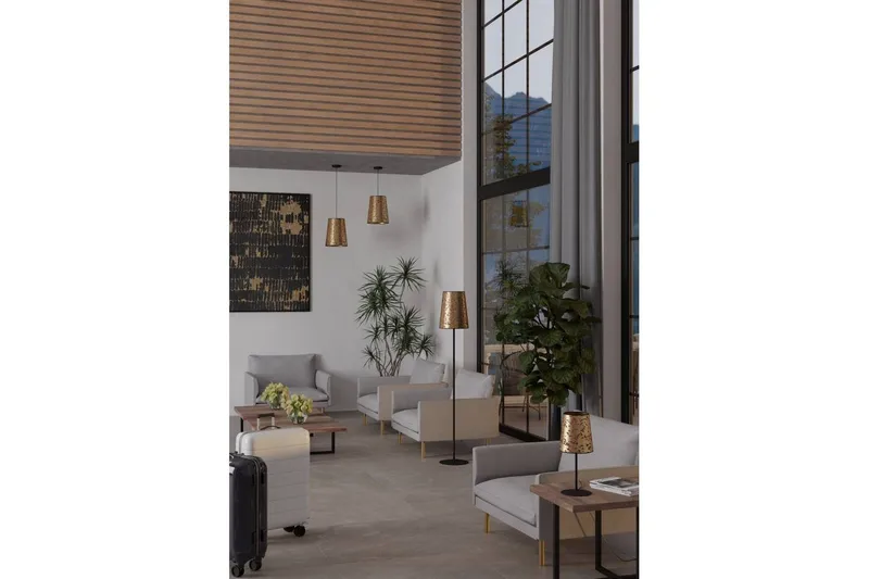 Bordlampe Eglo Castuera Gull med Roseblad - Belysning - Innendørsbelysning & Lamper - Soveromslampe - Sengelamper - Nattbordslampe stående