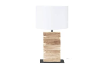 Bordlampe Eglo Contessore Rett Vit/tre - Belysning - Innendørsbelysning & Lamper - Soveromslampe - Sengelamper - Nattbordslampe stående