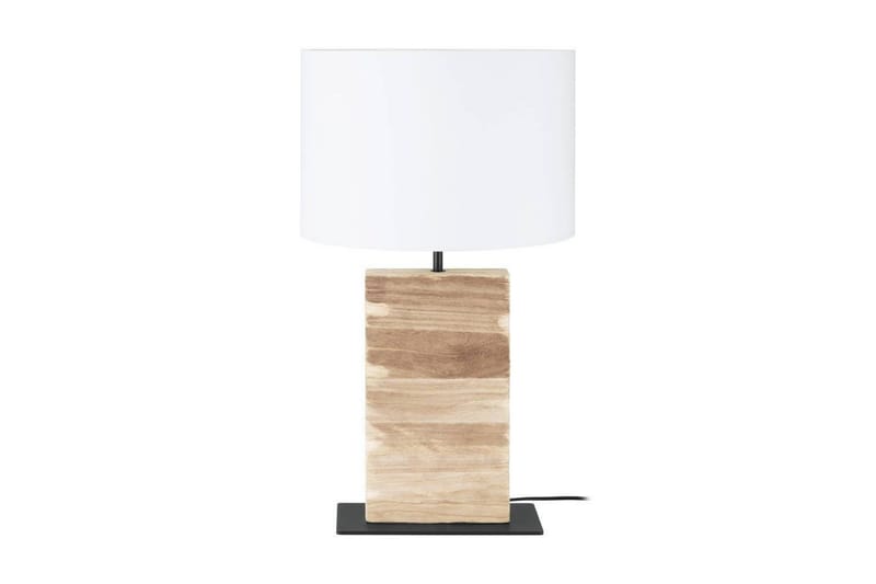 Bordlampe Eglo Contessore Rett Vit/tre - Belysning - Innendørsbelysning & Lamper - Soveromslampe - Sengelamper - Nattbordslampe stående