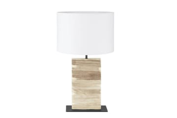 Bordlampe Eglo Contessore Rett Vit/tre - Belysning - Innendørsbelysning & Lamper - Soveromslampe - Sengelamper - Nattbordslampe stående