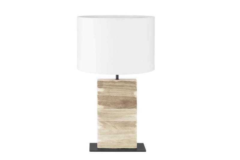 Bordlampe Eglo Contessore Rett Vit/tre - Belysning - Innendørsbelysning & Lamper - Soveromslampe - Sengelamper - Nattbordslampe stående