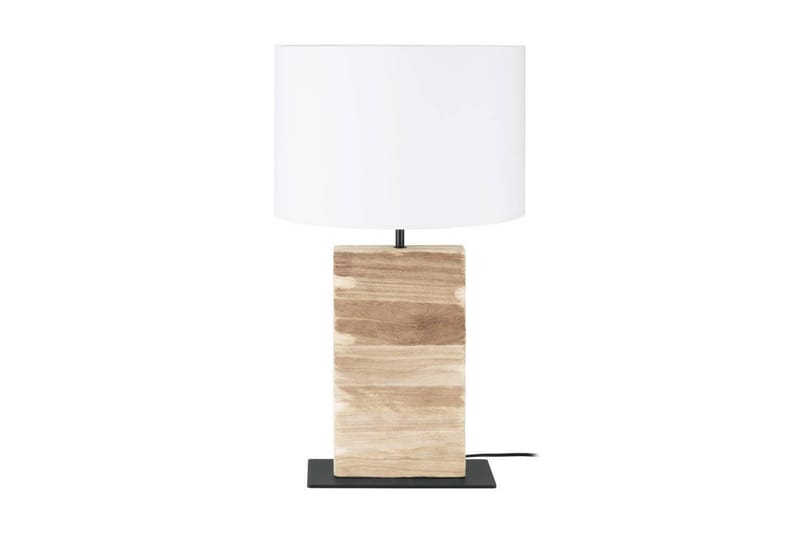 Bordlampe Eglo Contessore Rett Vit/tre - Belysning - Innendørsbelysning & Lamper - Soveromslampe - Sengelamper - Nattbordslampe stående