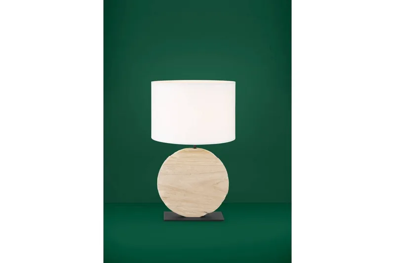 Bordlampe Eglo Contessore Rundt Vit/Tre - Belysning - Innendørsbelysning & Lamper - Soveromslampe - Sengelamper - Nattbordslampe stående