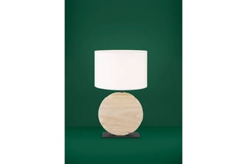 Bordlampe Eglo Contessore Rundt Vit/Tre - Belysning - Innendørsbelysning & Lamper - Soveromslampe - Sengelamper - Nattbordslampe stående
