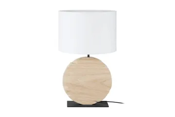 Bordlampe Eglo Contessore Rundt Vit/Tre - Belysning - Innendørsbelysning & Lamper - Soveromslampe - Sengelamper - Nattbordslampe stående