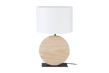 Bordlampe Eglo Contessore Rundt Vit/Tre - Belysning - Innendørsbelysning & Lamper - Soveromslampe - Sengelamper - Nattbordslampe stående