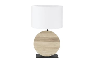 Bordlampe Eglo Contessore Rundt Vit/Tre - Belysning - Innendørsbelysning & Lamper - Soveromslampe - Sengelamper - Nattbordslampe stående