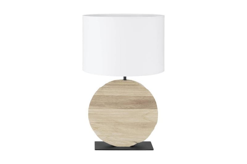 Bordlampe Eglo Contessore Rundt Vit/Tre - Belysning - Innendørsbelysning & Lamper - Soveromslampe - Sengelamper - Nattbordslampe stående