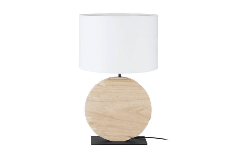 Bordlampe Eglo Contessore Rundt Vit/Tre - Belysning - Innendørsbelysning & Lamper - Soveromslampe - Sengelamper - Nattbordslampe stående