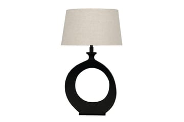 Bordlampe Eglo Diezma Svart/Natur 52 cm - 52 cm - Belysning - Innendørsbelysning & Lamper - Soveromslampe - Sengelamper - Nattbordslampe stående