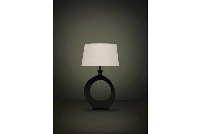 Bordlampe Eglo Diezma Svart/Natur 52 cm - 52 cm - Belysning - Innendørsbelysning & Lamper - Soveromslampe - Sengelamper - Nattbordslampe stående