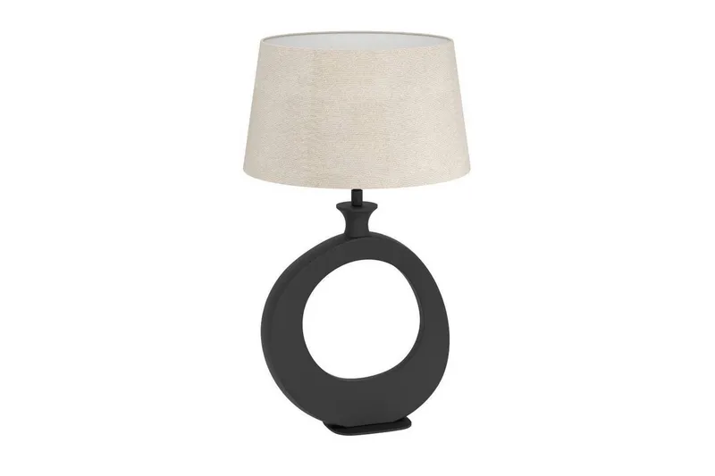 Bordlampe Eglo Diezma Svart/Natur 52 cm - 52 cm - Belysning - Innendørsbelysning & Lamper - Soveromslampe - Sengelamper - Nattbordslampe stående