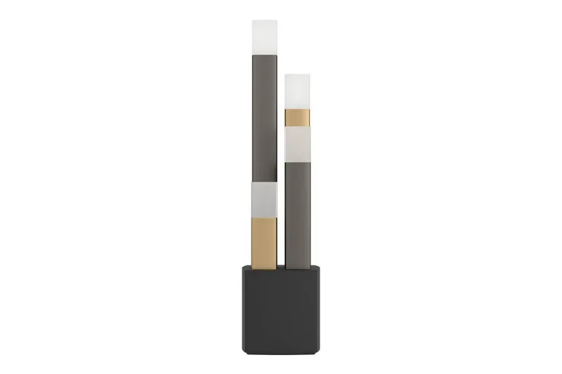 Bordlampe Eglo Estanterios Grå/Brun med 4 Lamper - Belysning - Innendørsbelysning & Lamper - Soveromslampe - Sengelamper - Nattbordslampe stående