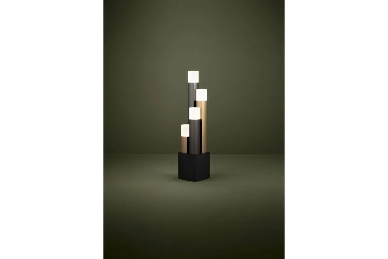 Bordlampe Eglo Estanterios Grå/Brun med 4 Lamper - Belysning - Innendørsbelysning & Lamper - Soveromslampe - Sengelamper - Nattbordslampe stående