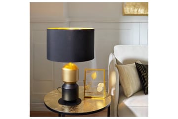 Bordlampe Eglo Laurignano Svart/Gull - Belysning - Innendørsbelysning & Lamper - Soveromslampe - Sengelamper - Nattbordslampe stående