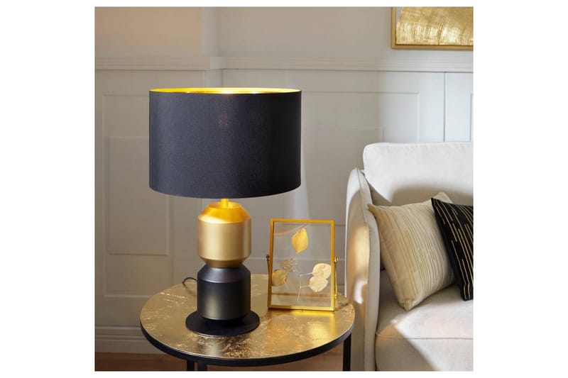 Bordlampe Eglo Laurignano Svart/Gull - Belysning - Innendørsbelysning & Lamper - Soveromslampe - Sengelamper - Nattbordslampe stående
