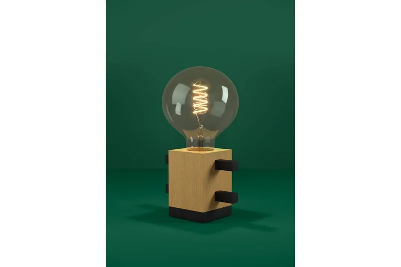 Bordlampe Eglo Levantara Svart/Tre - Belysning - Innendørsbelysning & Lamper - Soveromslampe - Sengelamper - Nattbordslampe stående