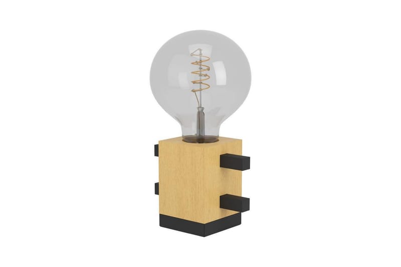 Bordlampe Eglo Levantara Svart/Tre - Belysning - Innendørsbelysning & Lamper - Soveromslampe - Sengelamper - Nattbordslampe stående