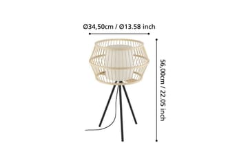 Bordlampe Eglo Monterroso Natur - Belysning - Innendørsbelysning & Lamper - Soveromslampe - Sengelamper - Nattbordslampe stående