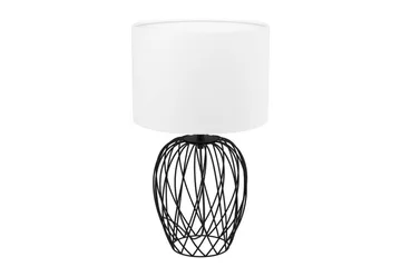 Bordlampe Eglo Nimlet Svart Hvit - Svart/Hvit - Belysning - Innendørsbelysning & Lamper - Soveromslampe - Sengelamper - Nattbordslampe stående
