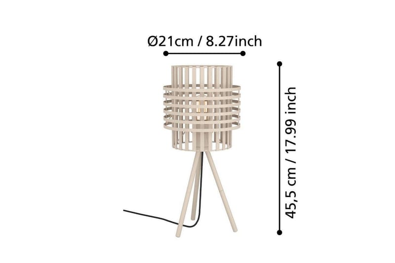 Bordlampe Eglo Oltamar Sand - Belysning - Innendørsbelysning & Lamper - Soveromslampe - Sengelamper - Nattbordslampe stående