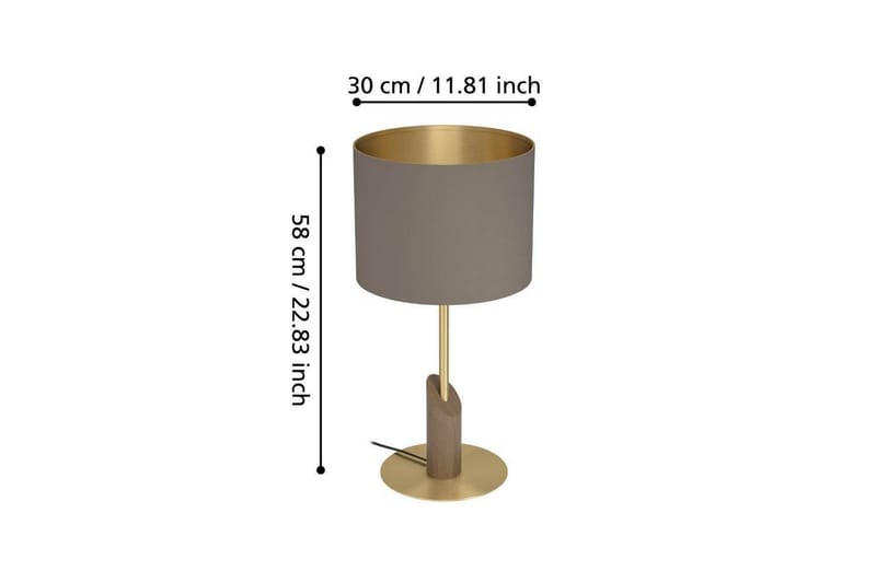 Bordlampe Eglo Santandria Cappuccino - Belysning - Innendørsbelysning & Lamper - Soveromslampe - Sengelamper - Nattbordslampe stående