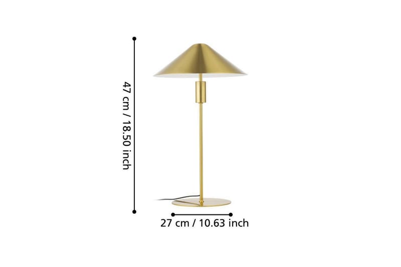 Bordlampe Eglo Paraguay Messing - Belysning - Innendørsbelysning & Lamper - Soveromslampe - Sengelamper - Nattbordslampe stående