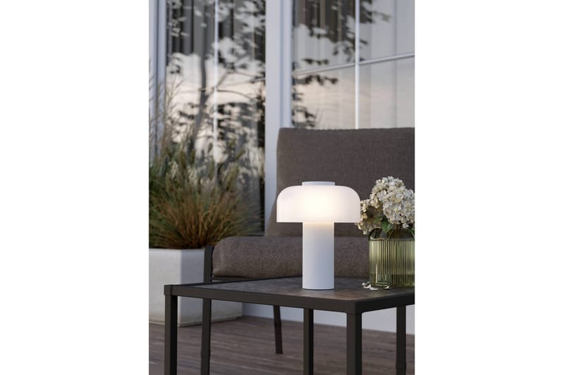 Bordlampe Eglo Ponente med Touch Hvit/Satineret - Hvit - Belysning - Innendørsbelysning & Lamper - Soveromslampe - Sengelamper - Nattbordslampe stående