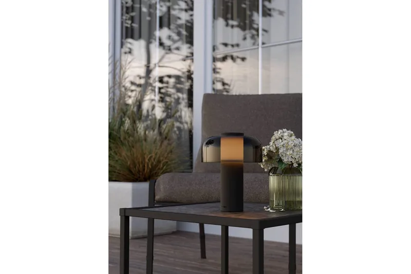 Bordlampe Eglo Ponente med Touch Svart/Svart-Transparent - Svart - Belysning - Innendørsbelysning & Lamper - Soveromslampe - Sengelamper - Nattbordslampe stående