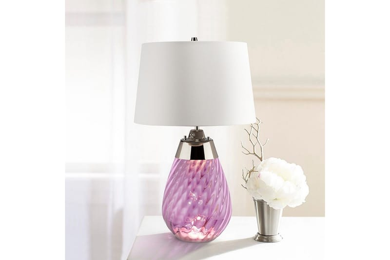 Bordlampe Elstead Lighting Lena Plomme - Plomme - Belysning - Innendørsbelysning & Lamper - Soveromslampe - Sengelamper - Nattbordslampe stående