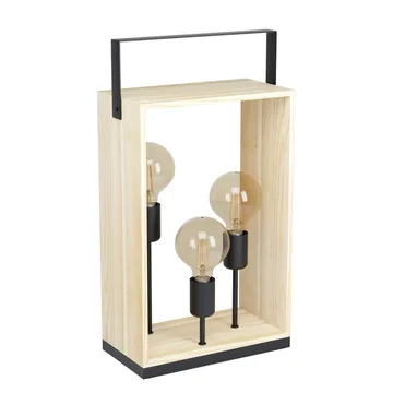 Bordlampe Famborough med 3 lamper - 16 cm - Belysning - Innendørsbelysning & Lamper - Soveromslampe - Sengelamper - Nattbordslampe stående