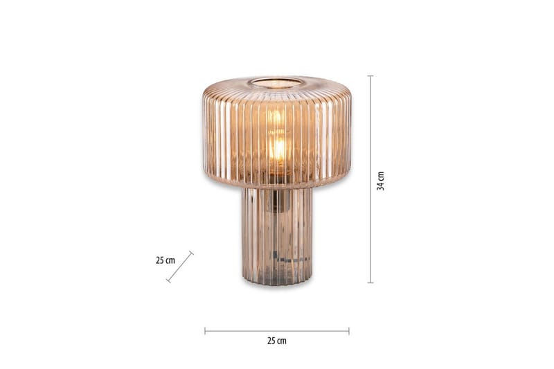 Bordlampe Fungus - Amber - Belysning - Innendørsbelysning & Lamper - Soveromslampe - Sengelamper - Nattbordslampe stående