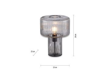 Bordlampe Fungus - Røykfarget - Belysning - Innendørsbelysning & Lamper - Soveromslampe - Sengelamper - Nattbordslampe stående