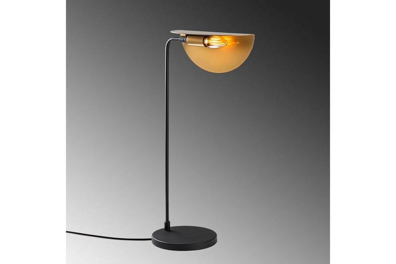 Bordlampe Hjørne Svart / Gull - Svart / Gull - Belysning - Innendørsbelysning & Lamper - Soveromslampe - Sengelamper - Nattbordslampe stående