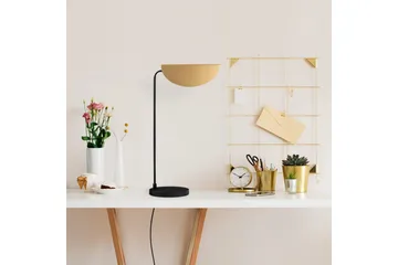 Bordlampe Hjørne Svart / Gull - Svart / Gull - Belysning - Innendørsbelysning & Lamper - Soveromslampe - Sengelamper - Nattbordslampe stående