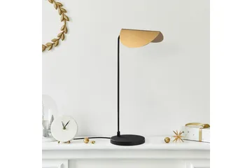 Bordlampe Hjørne Svart / Gull - Svart / Gull - Belysning - Innendørsbelysning & Lamper - Soveromslampe - Sengelamper - Nattbordslampe stående