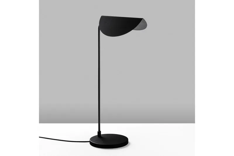 Bordlampe Hjørne Svart, Svart