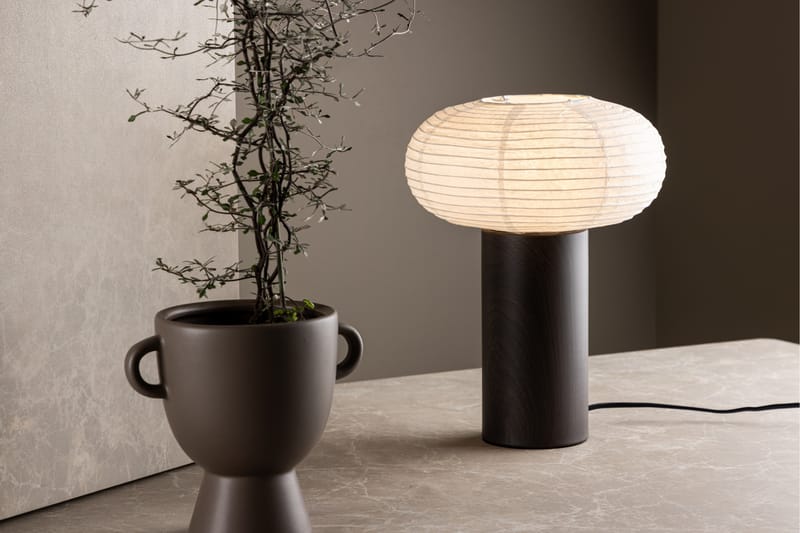 Bordlampe Hovfjellet 32,5 cm Beige - Venture Home - Bordlampe - Vinduslampe på fot - Lamper gang - Nattbordslampe stående - Vinduslampe