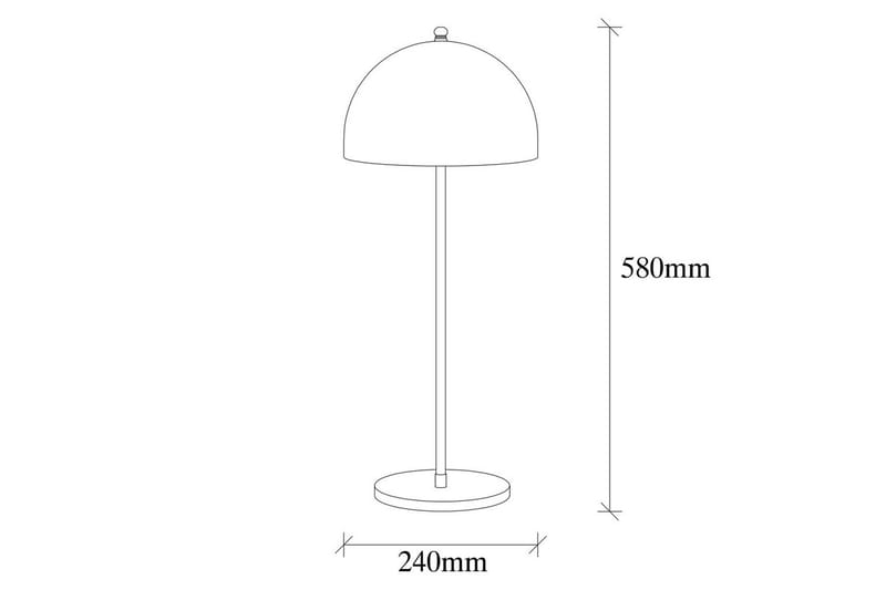Bordlampe Kumara Svart - Svart - Belysning - Innendørsbelysning & Lamper - Soveromslampe - Sengelamper - Nattbordslampe stående