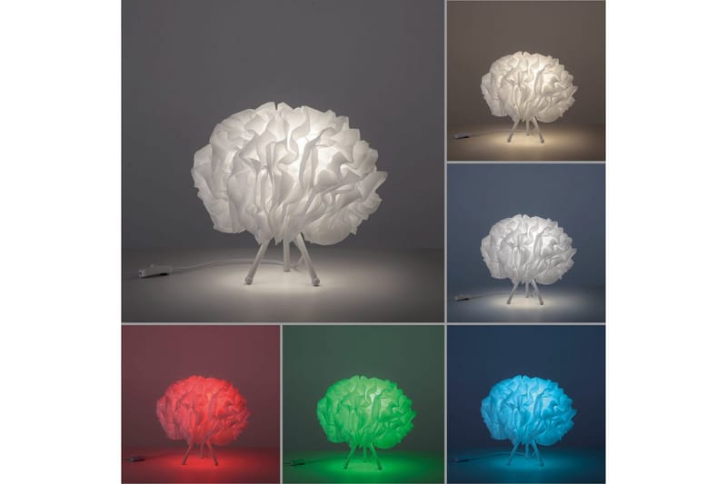 Bordlampe Lolasmart Naomi - 35x30x35 cm - Belysning - Innendørsbelysning & Lamper - Soveromslampe - Sengelamper - Nattbordslampe stående