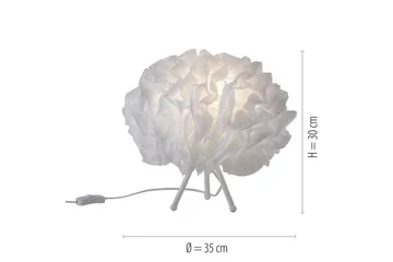 Bordlampe Lolasmart Naomi - 35x30x35 cm - Belysning - Innendørsbelysning & Lamper - Soveromslampe - Sengelamper - Nattbordslampe stående